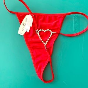 Victoria’s Secret blinged out heart thong